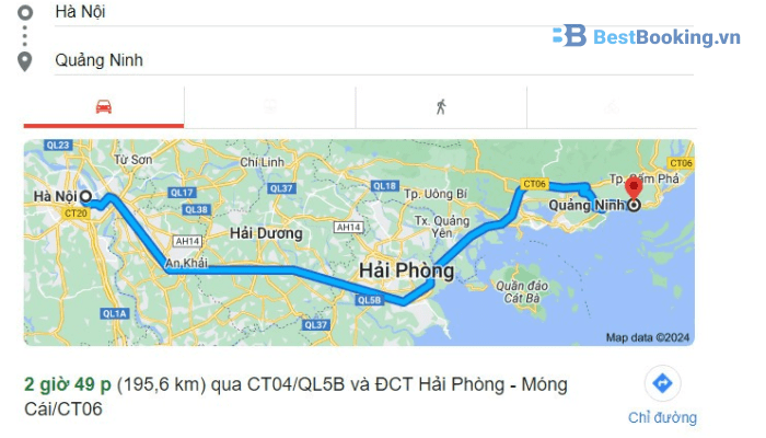 Xe máy đi từ Hà Nội ra Quảng Ninh